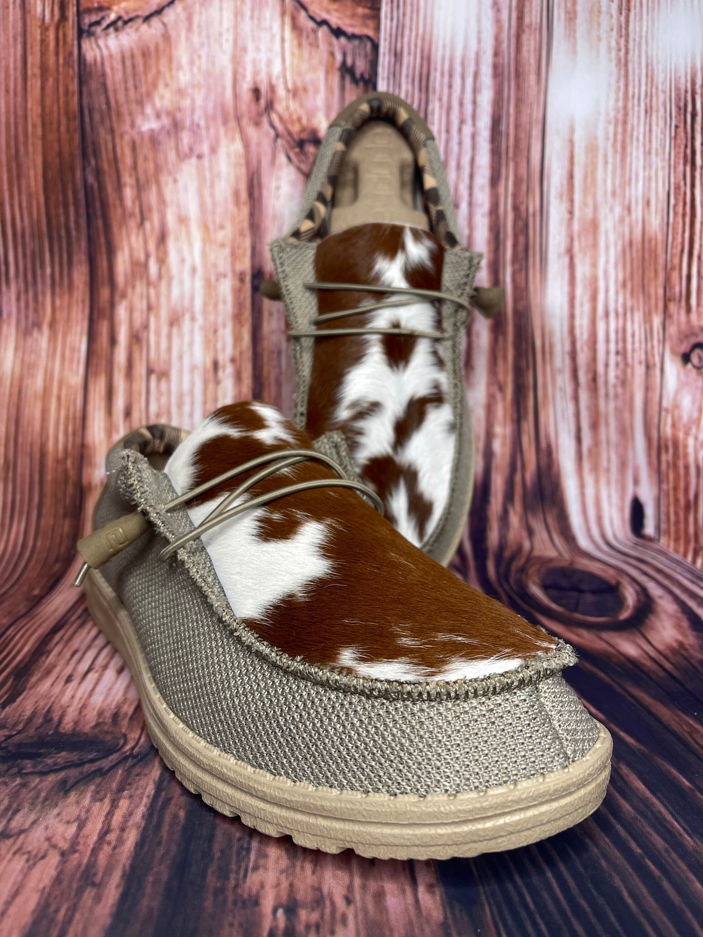 Custom Cowhide Hey Dudes mens Etsy