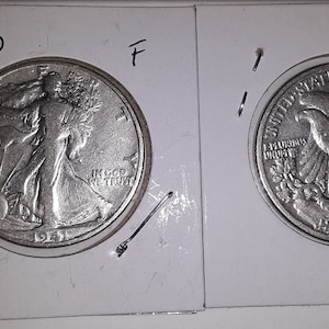 Walking Liberty Half Dollars - Various Years and Grades