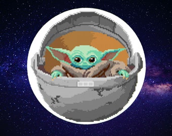 Yoda Pixel Etsy
