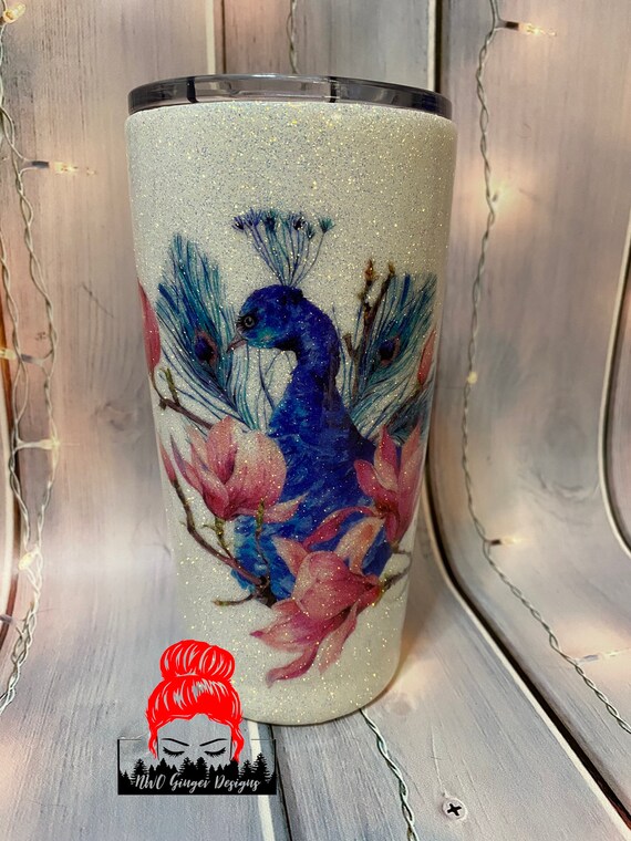 Peacock Tumbler Etsy
