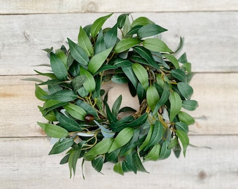 Mini Olive Wreath, Candle Wreath, Mother’s Day Wreath, Cabinet Wreath, Mini Greenery Wreath, Chair & Barstool Wreath, Small Kitchen Wreath