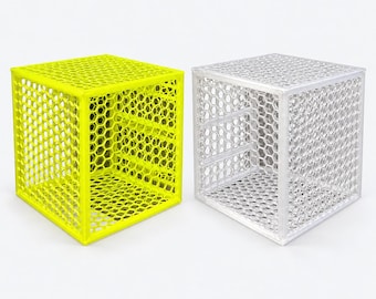 Grande contenitore di acclimatazione per pesci, gabbia magnetica in PETG per acquario di barriera corallina, 25 x 25 x 2,5 cm