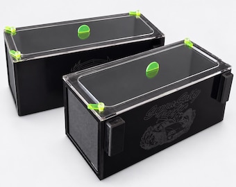 Box per l'allevamento di nudibranchi Berghia, box magnetico in acrilico per l'acclimatazione e l'isolamento in acquario di barriera, contenitore di crescita a maglia fine