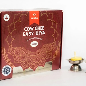 Ghee (Clarified butter) Diyas - 30 minute burning time