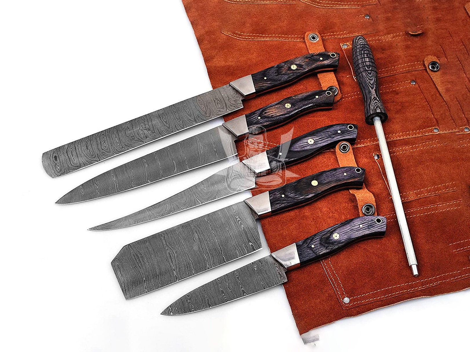 Limited Edition Handmade Damascus Pairing Knife – Bear Smoke BBQ