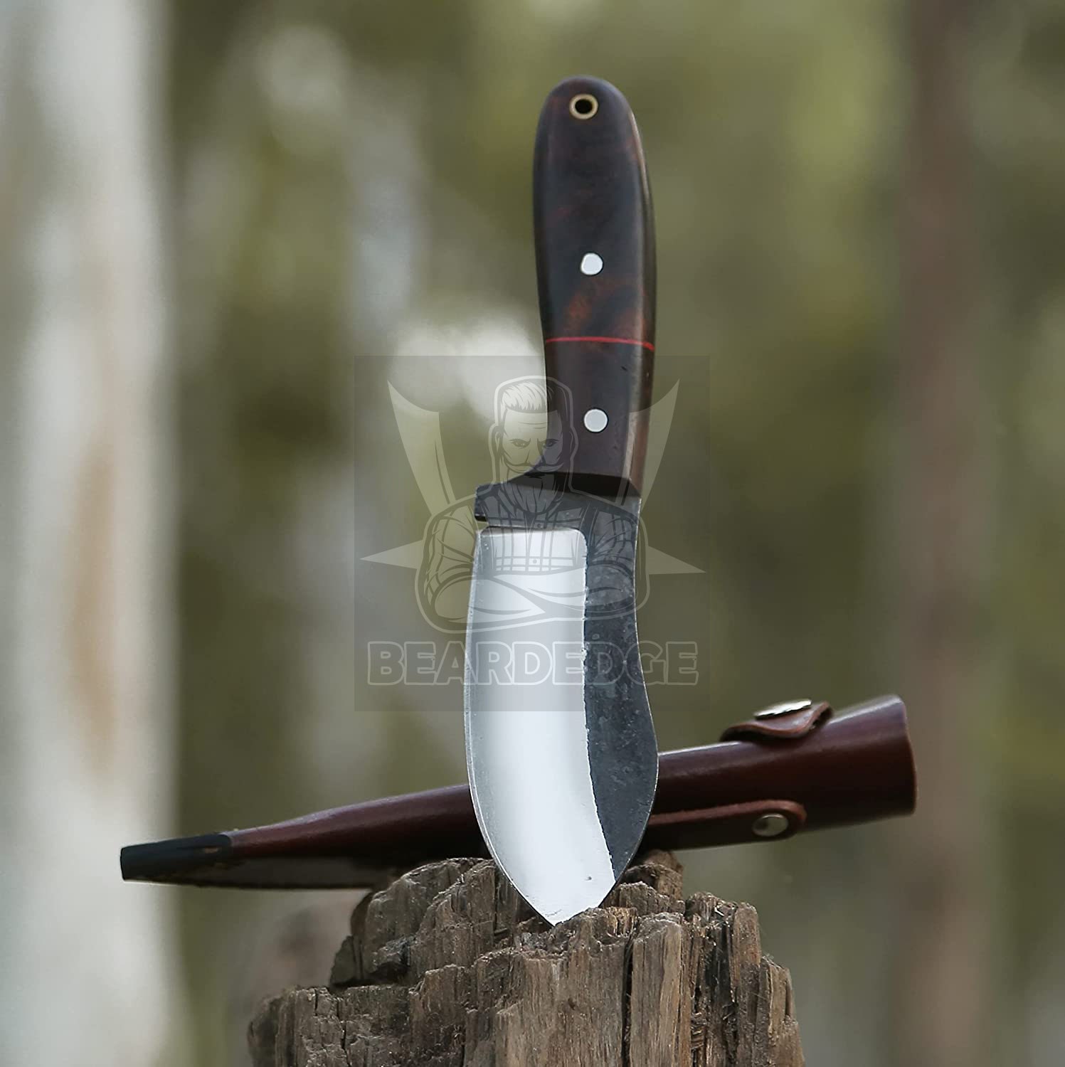 Small Trapper / Bushcraft Knife, Hand Forged High Carbon Steel