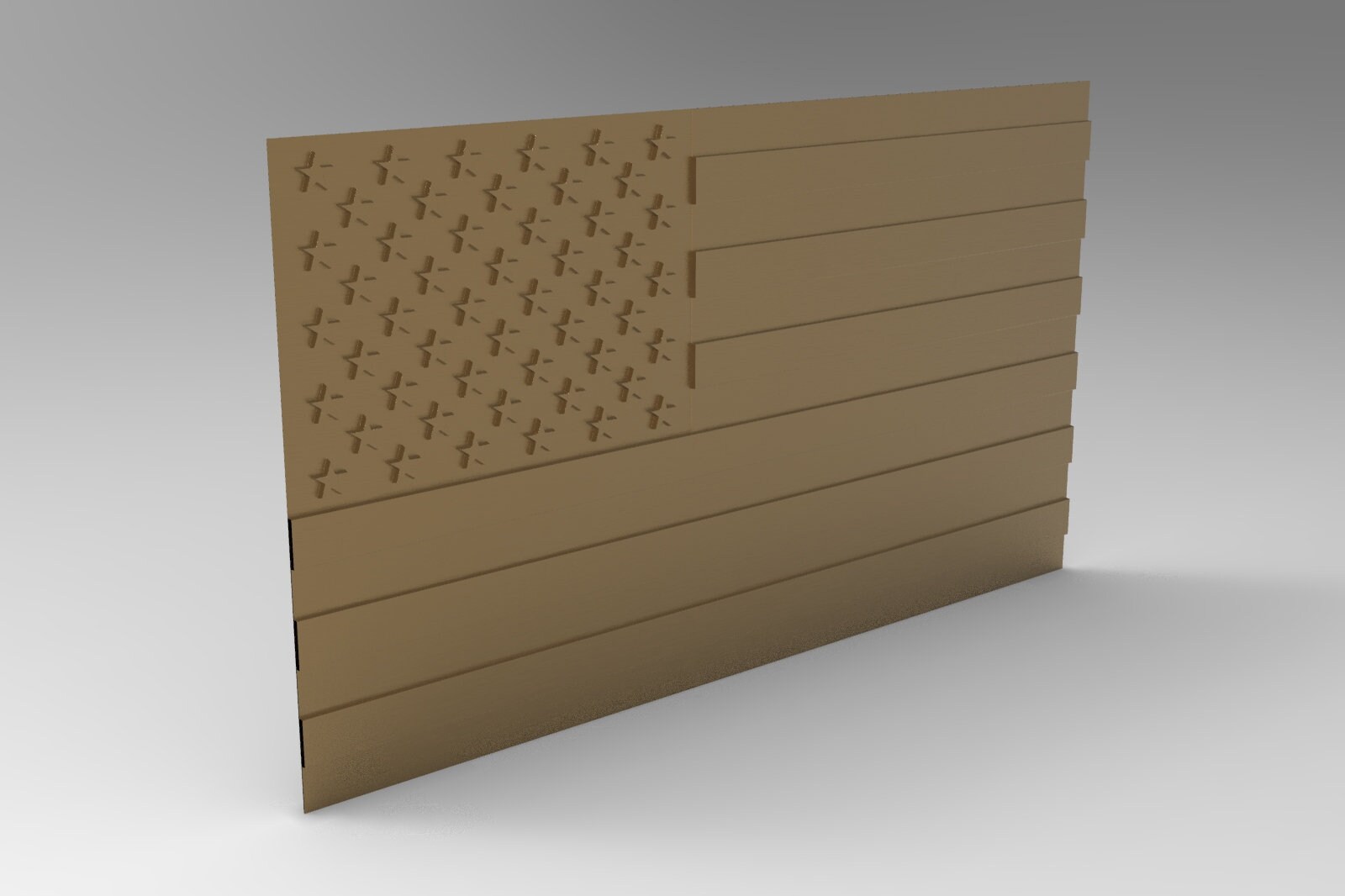 STL American flag files for CNC 3D STL wavy flag file pack Etsy