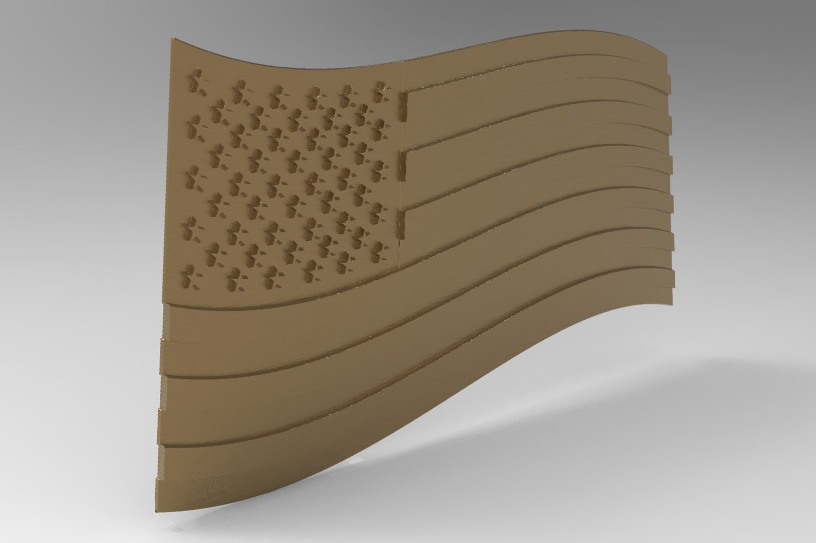 STL American flag files for CNC 3D STL wavy flag file pack | Etsy