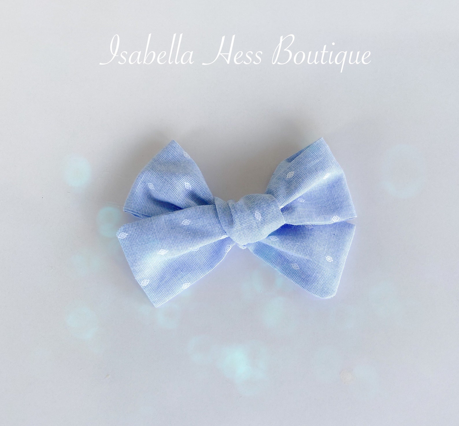 Blaue und weiße Mini Dot Schleife. | Etsy