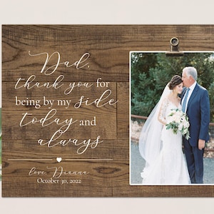 Father of the Bride Gift from daughter,  Father of the Bride Picture Frame,  Wedding Gifts for Parents, Father of the Bride Gift Ideas