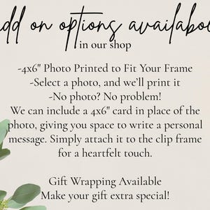 a picture of a plant with the words add on options available in our shop
