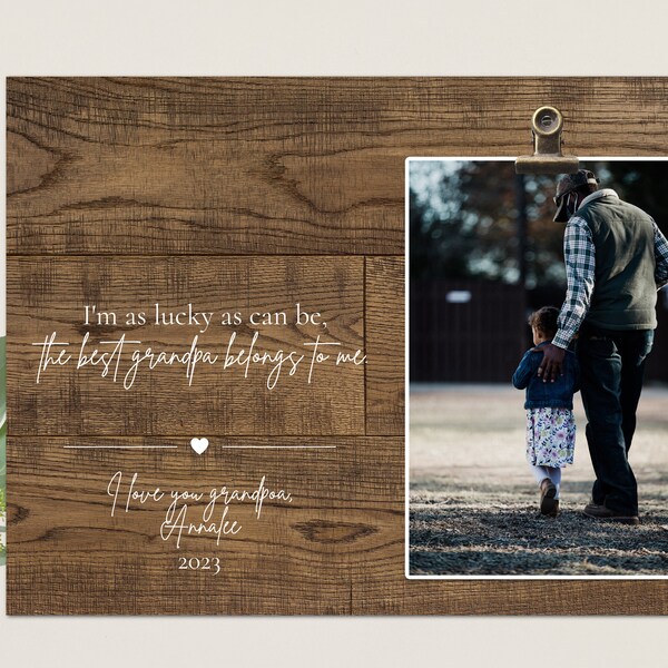 Worlds Best Grandpa Frame Etsy