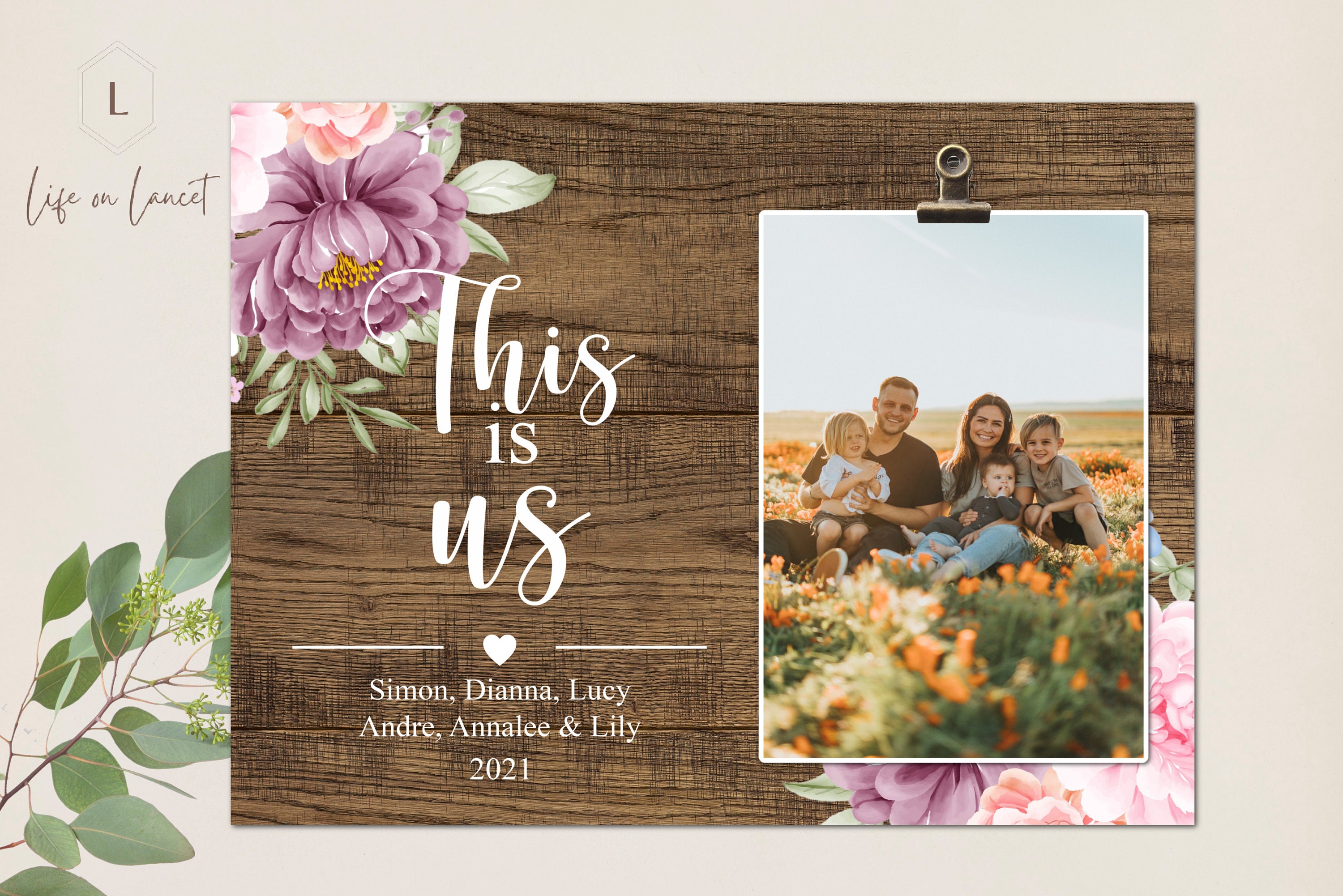 This is Us Frame Family Photo Frame Family Gift Idea This Etsy