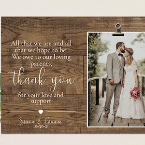 Wedding Gift for Parents,  Parents of the Groom Gift- Parents of the Bride gift, Wedding Gift for Dad- Wedding Gift for Mom, Wedding frame