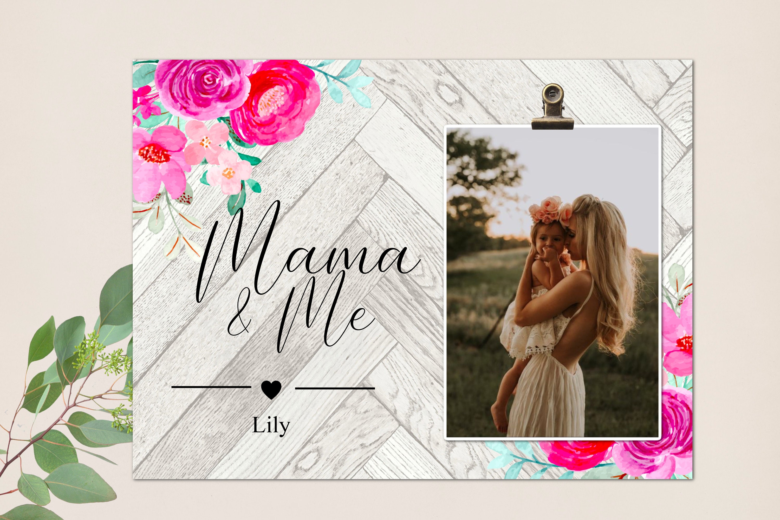 Mama and Me Frame Mothers Day Frame Keepsake for Mom Gift Etsy