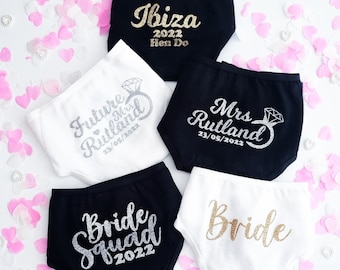 Personalised Thongs | Lingerie | Special Occasion | Bride | Future Mrs | Wedding | Bride Squad