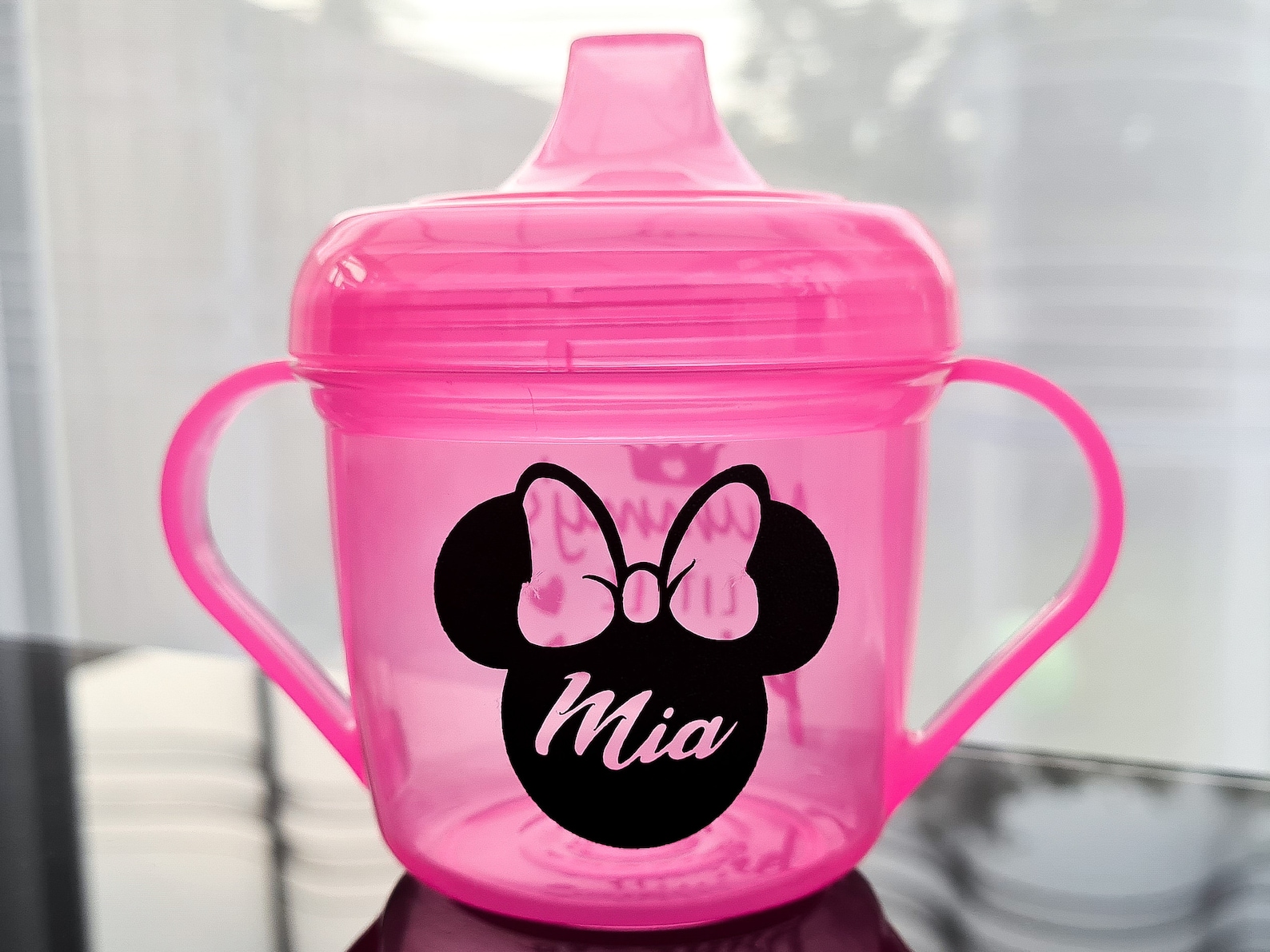 Baby Sippy Cup 4 Months Blue or Pink Add the babys name to Etsy