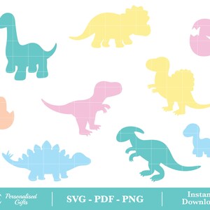 Dinosaurier SVG PDF PNG Cricut Silhouette Dino Era Jungen Shirt Kinder Eisen Auf Ausschnitt