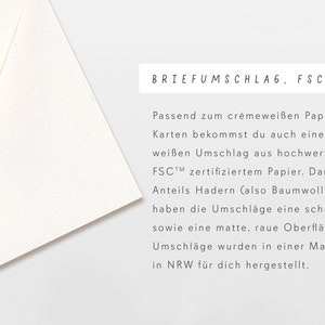 Postkarten Set individuell, 5 Postkarten, Geburtstag Karte, Hochzeit Karte, Danke Karte, individueller Mix, FSC Papier Bild 9