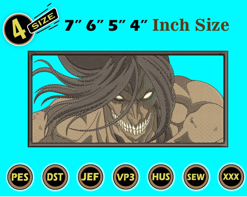 Anime Inspired Embroidery Designs Machine Embroidery Designs  Etsy