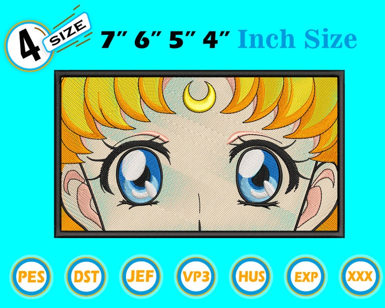Anime Inspired Embroidery Designs Machine Embroidery Designs | Etsy