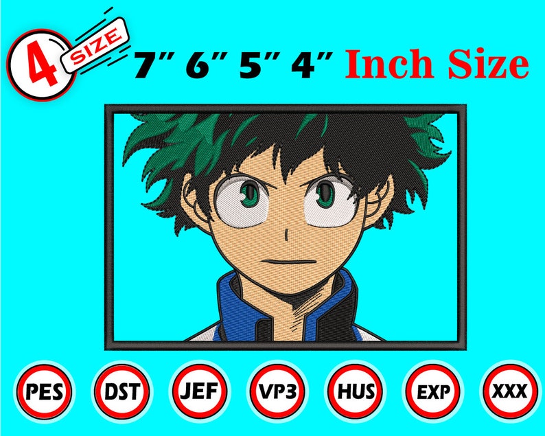 anime embroidery shirt