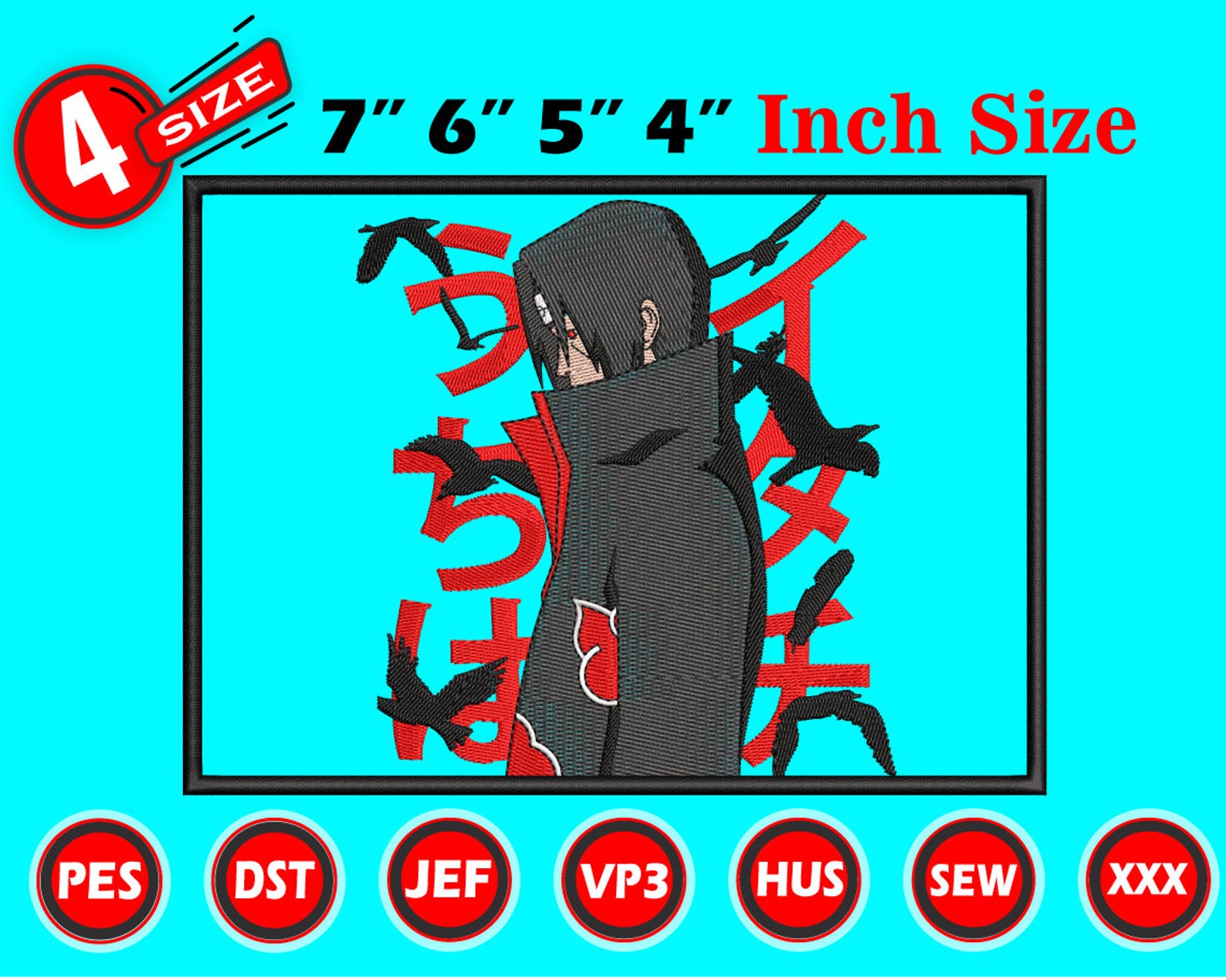 Anime inspired embroidery designs machine embroidery designs  etsy Anime inspired embroidery designs machine embroidery designs  etsy