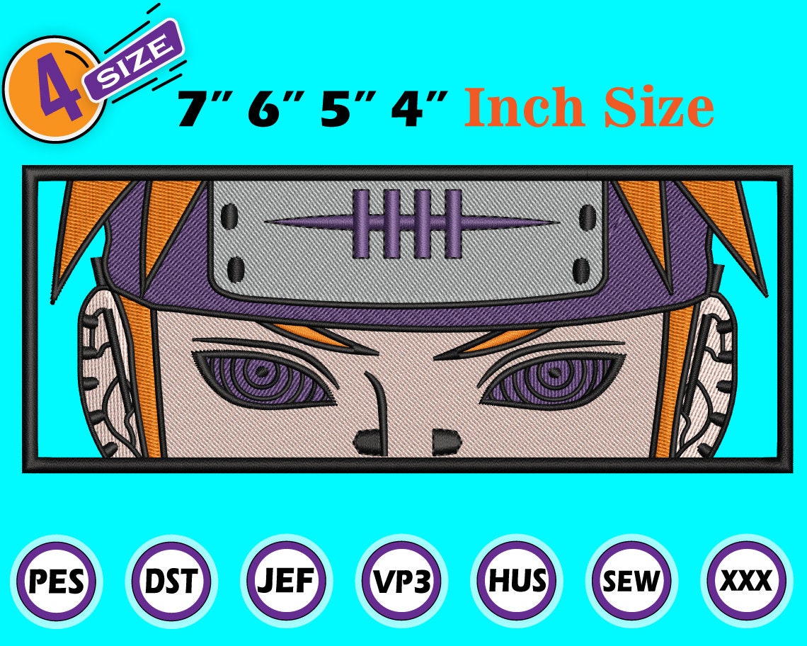 Anime Inspired Embroidery Designs Machine Embroidery Designs Etsy