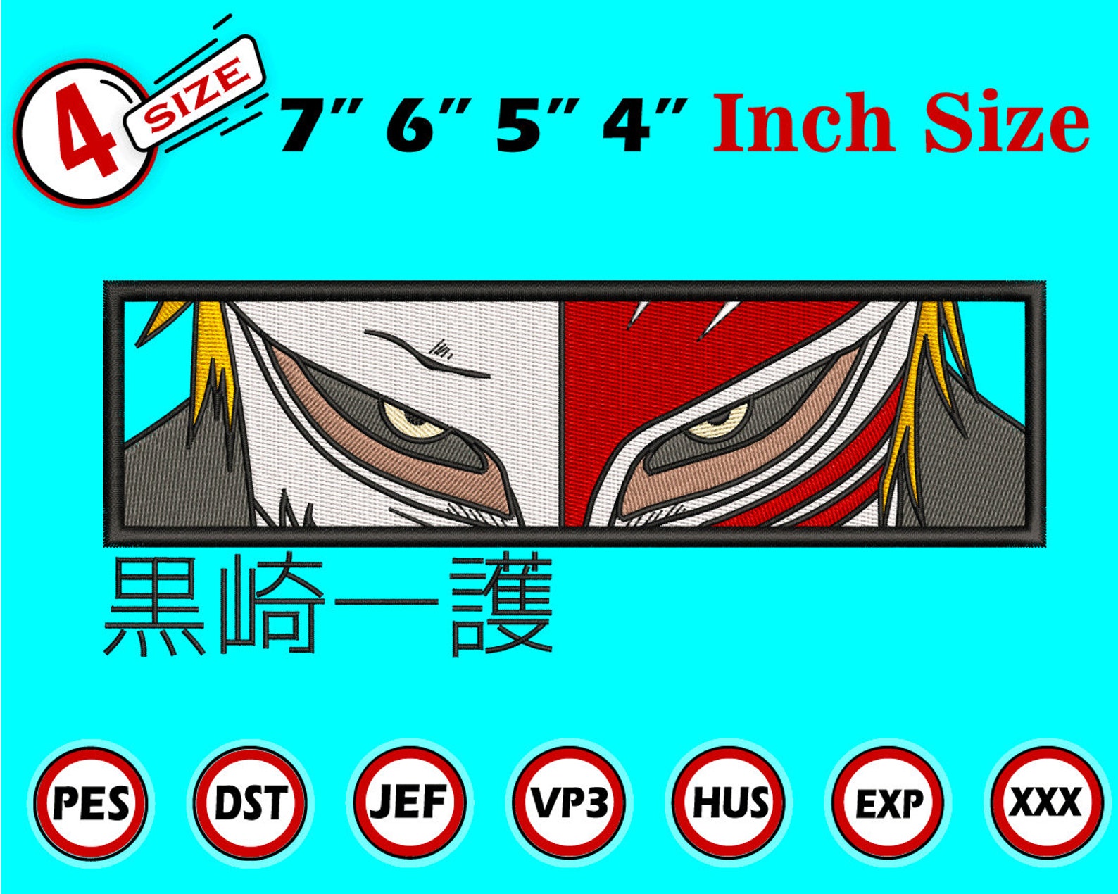 Anime inspired embroidery designs machine embroidery designs  etsy Anime inspired embroidery designs machine embroidery designs  etsy