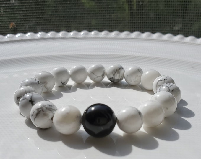natural stone bead bracelet