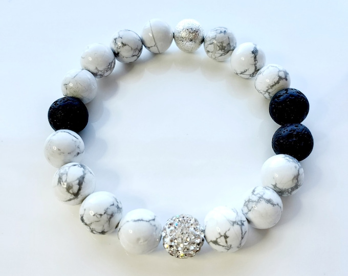 Essential oil natural stone bracelet
