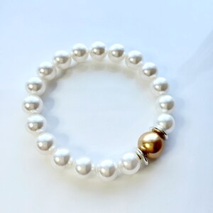 Austrian crystal pearl bracelet