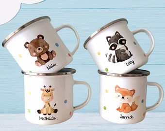 Personalisierte Tasse für Kinder | Emaille