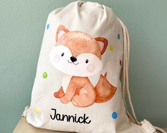 personalized gym bag with animal motif | child | kindergarten | school