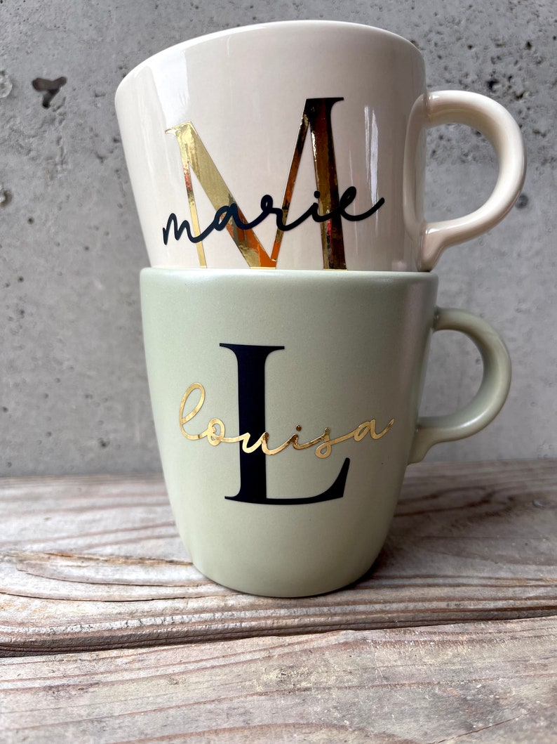 personalisierte Tasse aus Keramik Geschenkidee individuell Bild 2