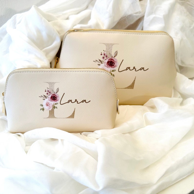 Personalized Cosmetic Bag Make-up bag with name image 1