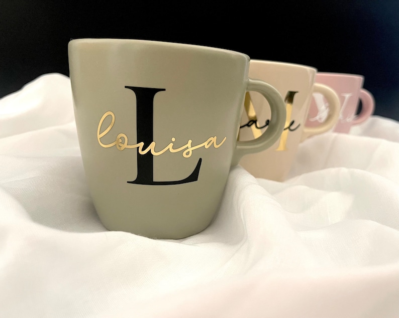 personalisierte Tasse aus Keramik Geschenkidee individuell Bild 1