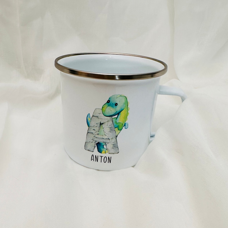 Personalisierte Tasse für Kinder Emaille Bild 2