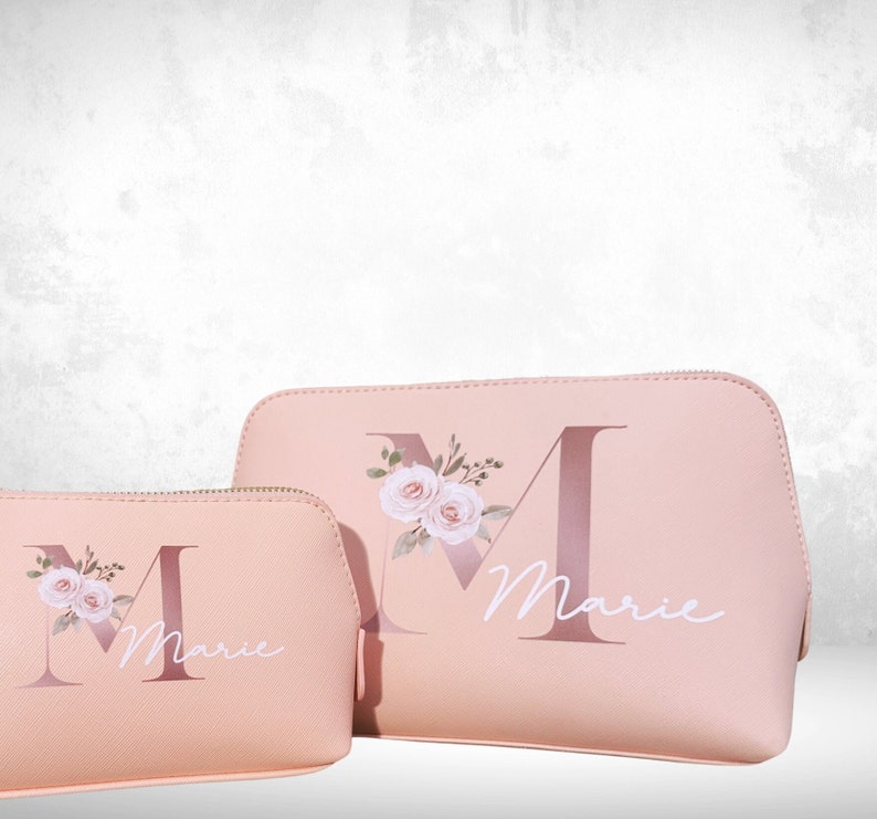 Personalized Cosmetic Bag Make-up bag with name image 2