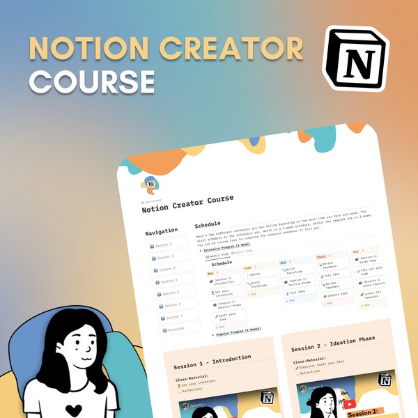 NOTION CREATOR COURSE | Learn How to Sell Notion Templates | Create a Passive Income stream | Digital Creator Course | Good for beginners