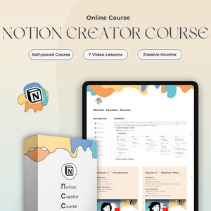 NOTION CREATOR COURSE | Learn How to Sell Notion Templates | Create a Passive Income stream | Digital Creator Course | Good for beginners