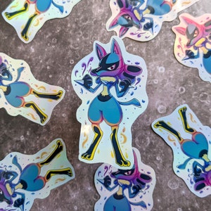 Shiny Mega Lucario Vinyl Sticker