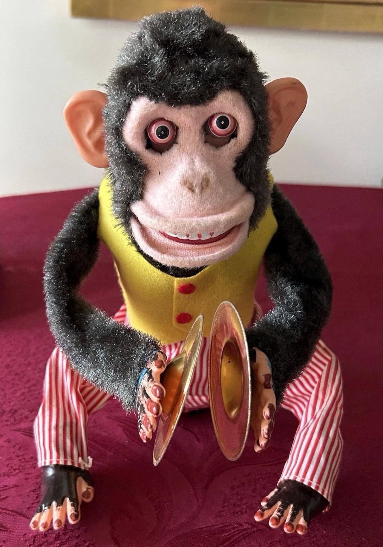 Vintage monkey toy cymbal - Etsy 日本