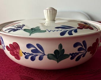 Royal Sphinx Maastricht Boerenbont Hand Painted Holland Lidded Vegetable Server