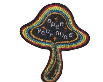 Mushroom Open Your Mind Iron-on Patch