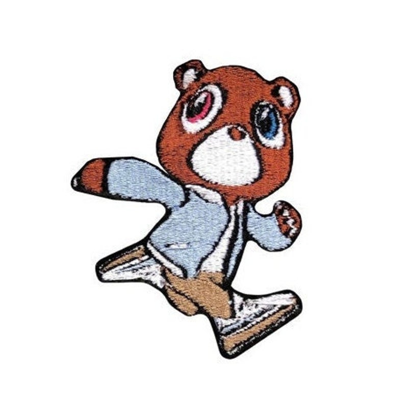 Kanye Bear Run Iron-on Patch image 1