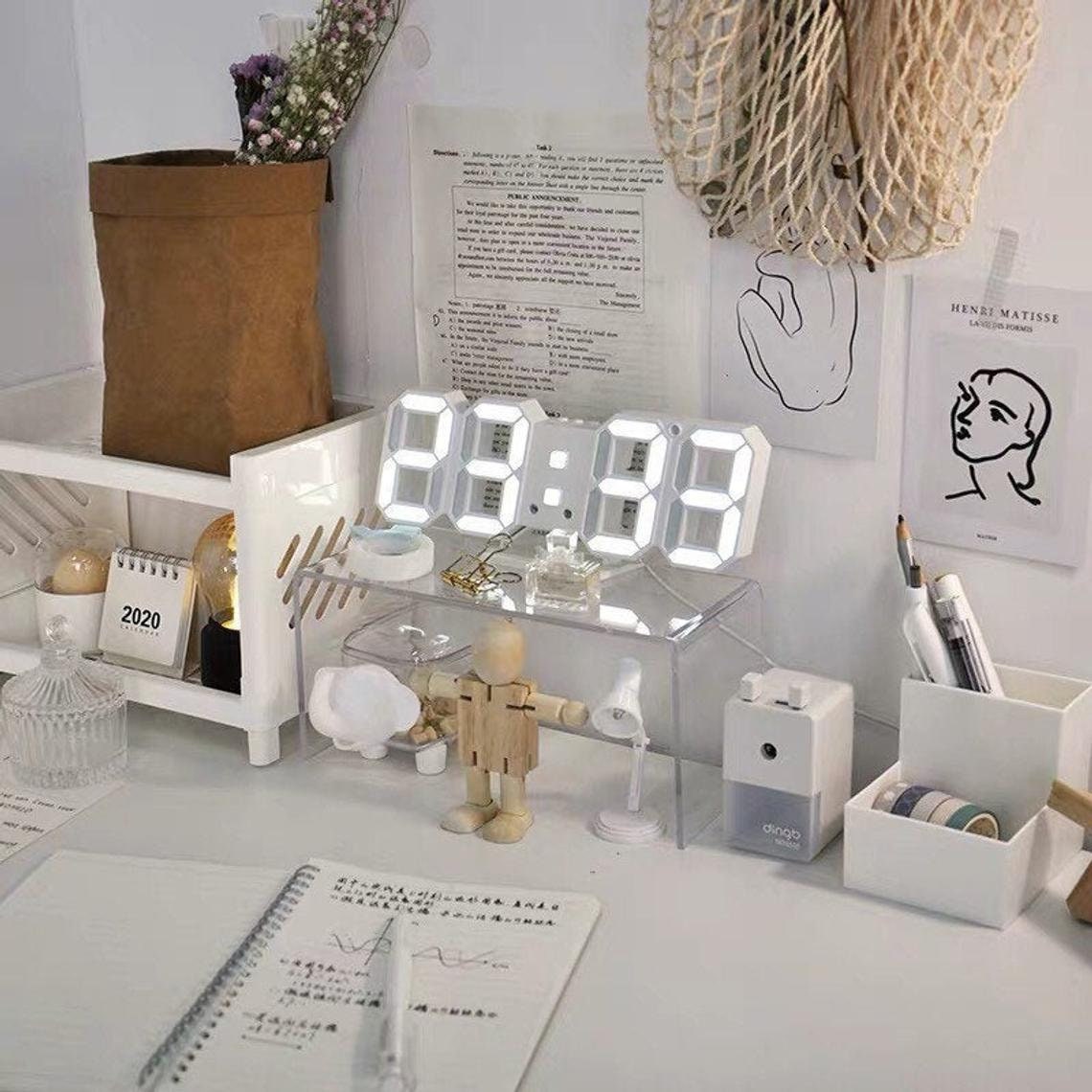 Cute Digital Clock / Korean Aesthetic Indie Style / Sveglia Etsy