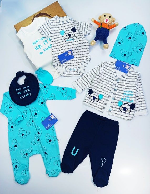 Koala Baby Boy 8 Piece Newborn Set cotton baby dress baby Etsy