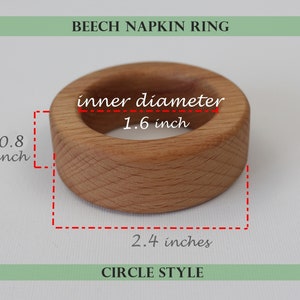 Wooden Napkin Ring, Boho Wooden Napkin Ring, Boho Circular Napkin Ring ...