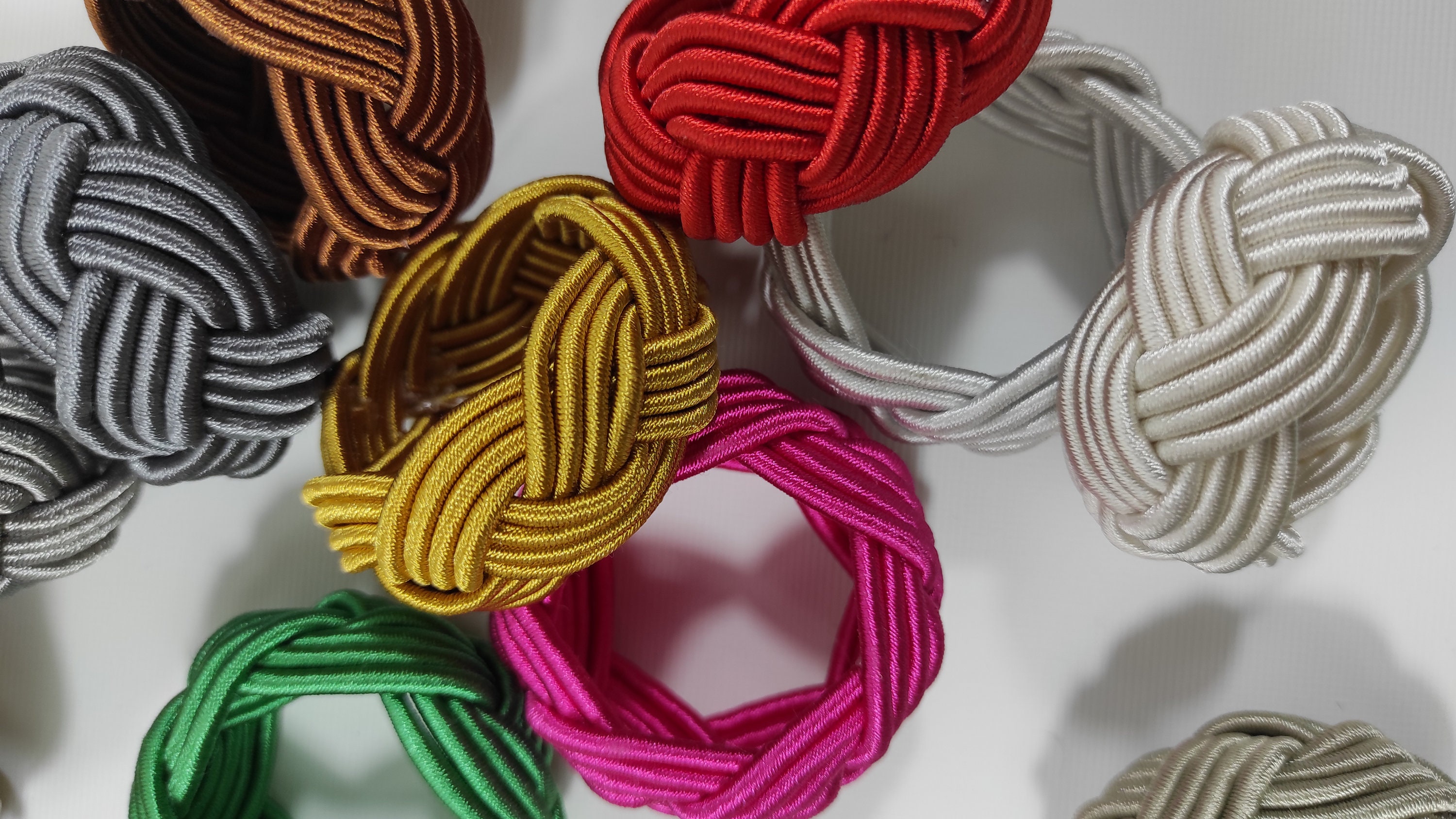 Colorful Napkin Rings Rustic Wedding Table Decorations Napkin Rings Napkin Holders Rayon Napkin Ring Wedding Napkin Rings